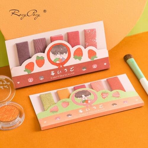 Strawberry Boy Series N Times Sticky Notes Creative Office Decor Paper Memo Pad Shipping Supplies Decoration Japanese Stationery