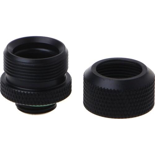 Tablet-14mm G1/4 Thread Acrylic Hard Tube Fitting Hand Twist 3 Laps 10x14mm Connector