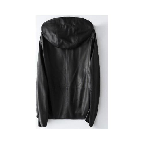 Spring Women Genuine Real Sheep Leather Jacket H7766