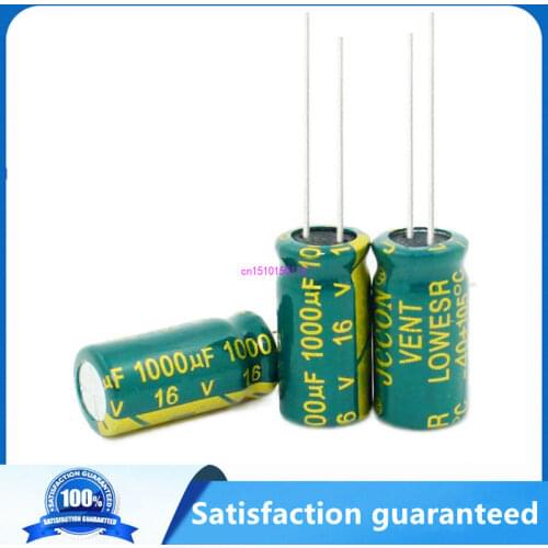 High Frequency Low ESR Aluminum Capacitor 20% 10V 16V 25V 35V 50V 400V 100UF 220UF 330UF 470UF 680UF 1000UF 1500UF 2200UF 3300UF