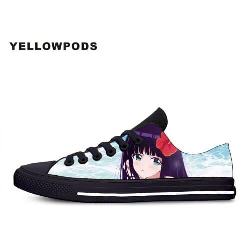 Womens Shoes Twin Star Exorcists Anime Hot Cool Women Platform Shoes Woman Lady Flats Fall Casual Black White Shoes