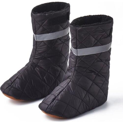 RIMIX Winter House Shoes Indoor Shoes Cotton Warm Shoes Mute High-top floor Shoes Cold-proof Sleeping foot cover Home Shoes