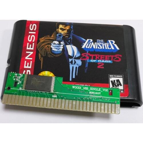 Punish In Streets of Rage 2 16 Bit MD Game Card Sega Mega Drive Genesis