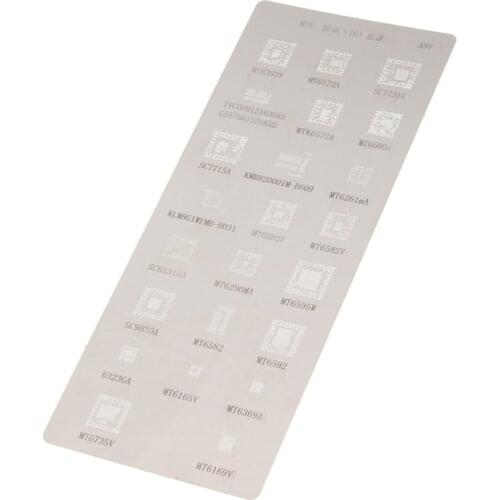 2pcs/Set BGA Stencil Direct Heating Reballing Stencil For MTK MT6572A SC6825C MT Solder Template Stencil Tools