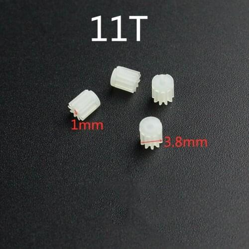 Free Shipping 4pcs 3.8mm 1mm 11T 11Teeth Small Gears For 720 816 8520 Coreless Motor Engine R/C Drone Quadcopter Spare Parts