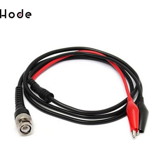 BNC Q9 Male Double Dot Crocodile Oscilloscope Lead Test Probes Cable 1M