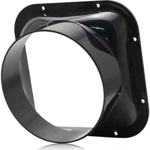 ABS Plastic Wall Square Flange Range Hood Flange Adaptor Kitchen Air Vent 100mm 110mm 150mm 200mm Bulkhead Flange Connector