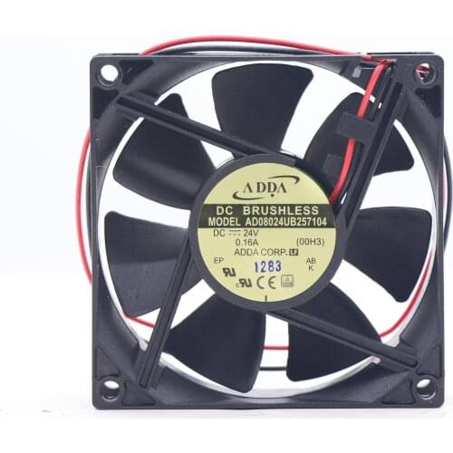 ADDA AD08024UB257104 80*80*25mm DC Compact Axial Cooling Fan 24v 0.07A 3000RPM