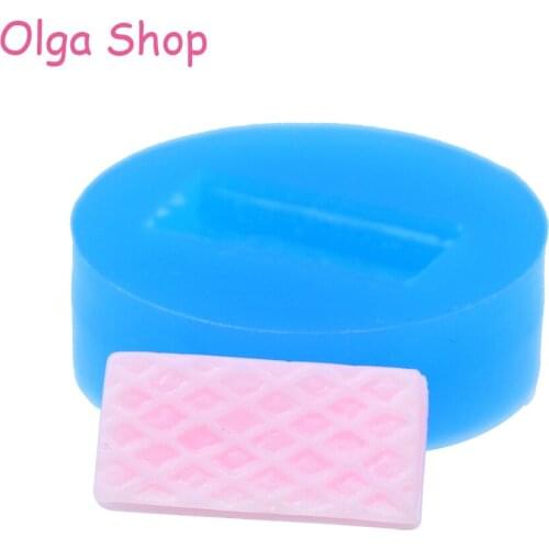 KYL111 19.2mm Wafer Biscuit Silicone Mold - for Dessert, Fondant, Sugarcraft, Baking Tools, Chocolate, Resin Clay, Cookie