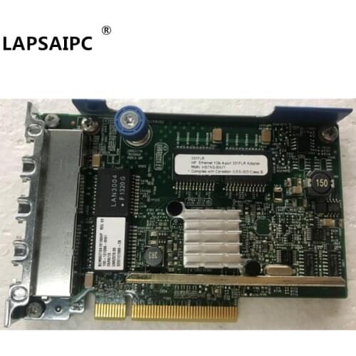 Lapsaipc 629135-B21 E1Gb 331FLR PCIe 4-Port Gigabit Network Adapter 684208-B21 634025-001 629133-001