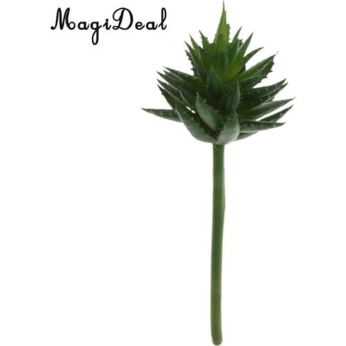 MagiDeal Artificial Succulent Real Touch Lotus Foliage Plant Garden Decor 24cm Green