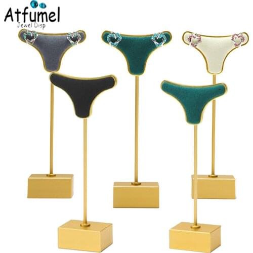 Metal Earrings Jewelry Display Stand Shelf Creative Live Room Counter Earrings Jewelry Shooting Prop Stud Jewelry Display Hanger