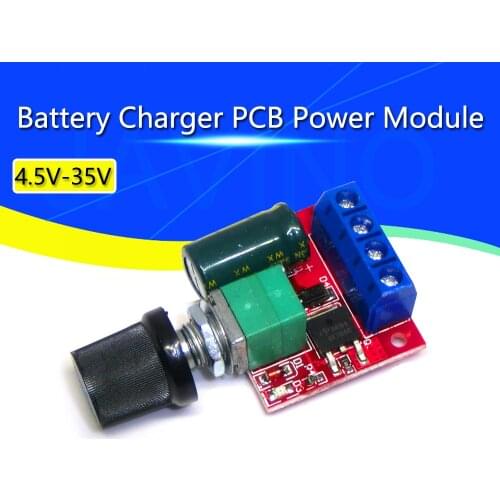 Mini 5A 90W PWM 12V DC Motor Speed Controller Module DC-DC 4.5V-35V Adjustable Speed Regulator Control Governor Switch 24V