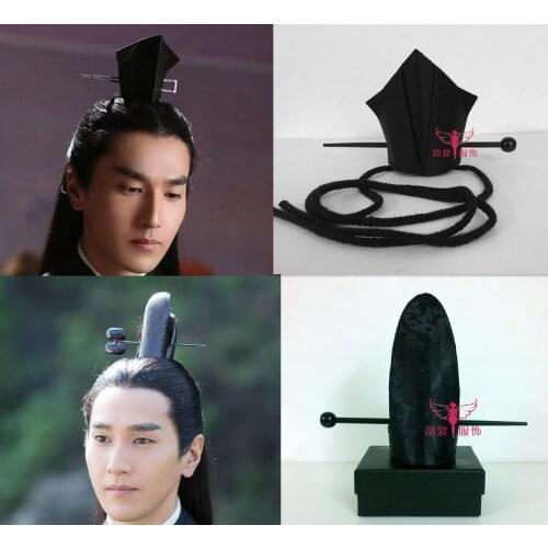 3 Design Handmade Male Hair Tiara for TV Play Forever Love for Three Times of Incarnations in Ten Miles of Peach Blossom Bushes