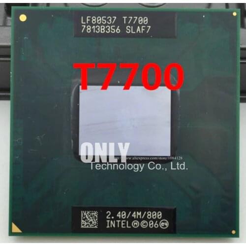 Free shipping laptop core T7700 CPU For Intel T7700 2.40/4M/800 best cpu best quality processor