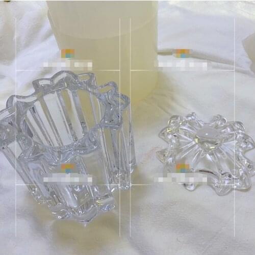 Transparent Silicone Mould Dried Flower Resin Decorative Craft DIY Oversize Cross storage jar Mold epoxy resin molds for jewelry