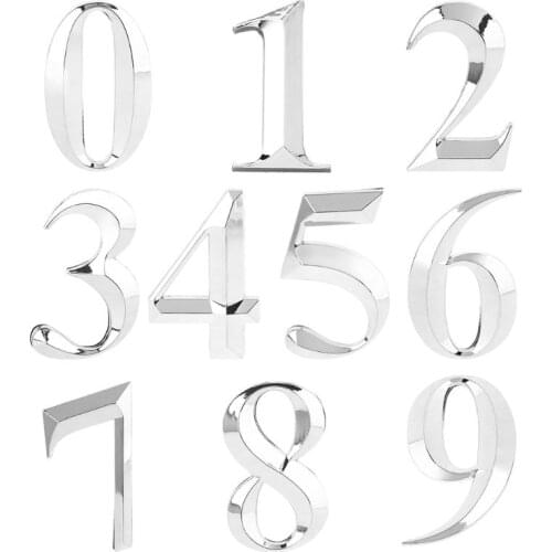 5cm Self Adhesive Door Number 0 to 9 Sign Number Digit Apartment Hotel Office Door Address Street Number Stickers