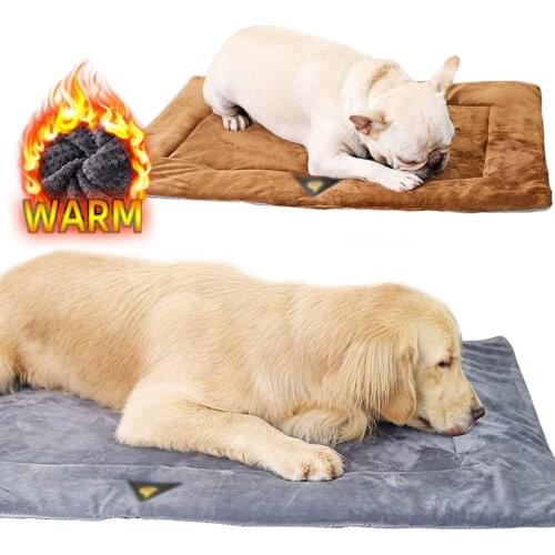 Dog Bed Pet Super Soft Fleece Pad Pet Blanket Bed Mat For Puppy Dog Cat Sofa Cushion Home Rug Keep Warm Sleeping Cover