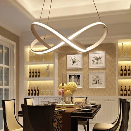 Modern creative shaped LED chandeliers Living room dining room bedroom study lamp Commercial lighting fixtures