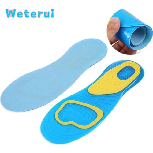 Plantar Fasciitis Silicone Gel Heel Spur Running Sport Insoles for Women Men Pain Relief Shoe Pads for Sneakers Work Boots