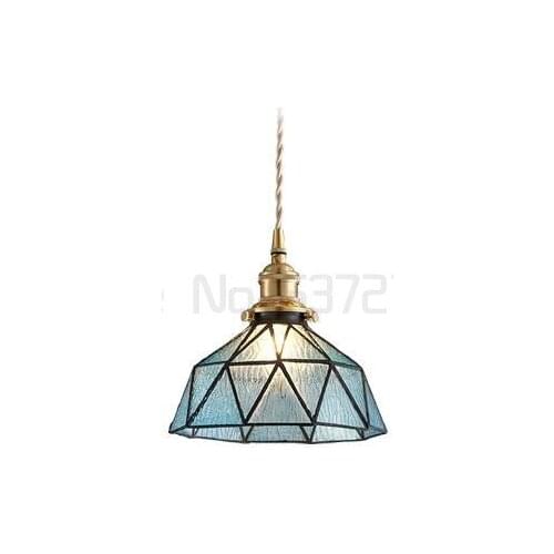 Japanese glass living room decoration creative personality milk tea shop hanging lights fashion simple bedroom pendant lamps