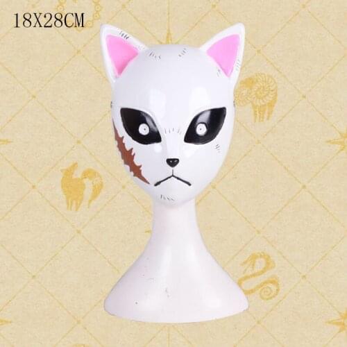 Japanese Anime Demon Slayer Sabito Mask Cosplay Replica Prop Comic Decorative Halloween Party Costume Props