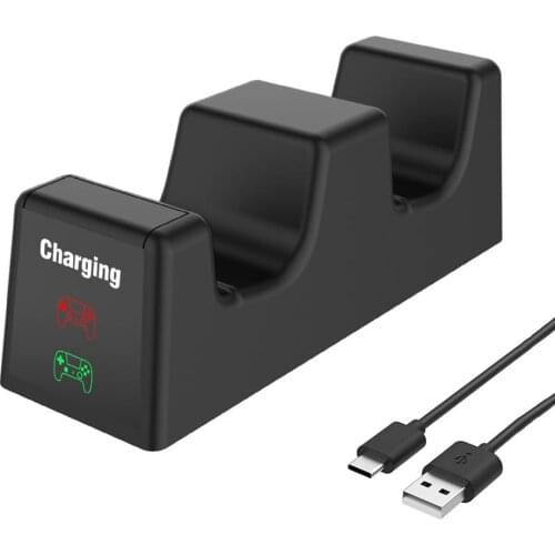 For PS5 Dual Controllers Induction Charging Dock Station For Sony Playstation 5 Gamepad Fast Charger Joystick Stand Holder Base