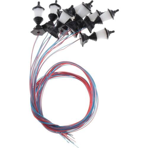 1.2cm Model Miniature Street Lights HO Scale LEDs Garden Lawn Lights 1:100