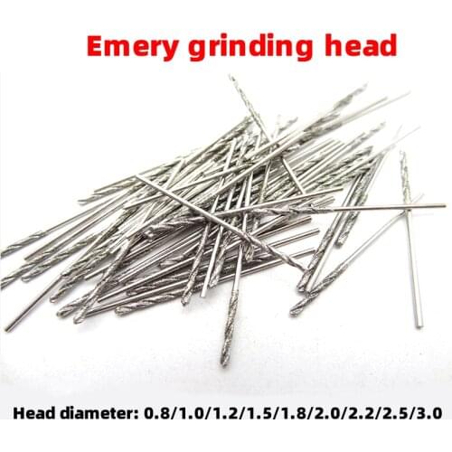 1Pcs Diamond Emery Twist Grinding Head Drill for Glass Soft Metal Tile Stone Titanium Hss Tipped Woodworking Rotary Tool