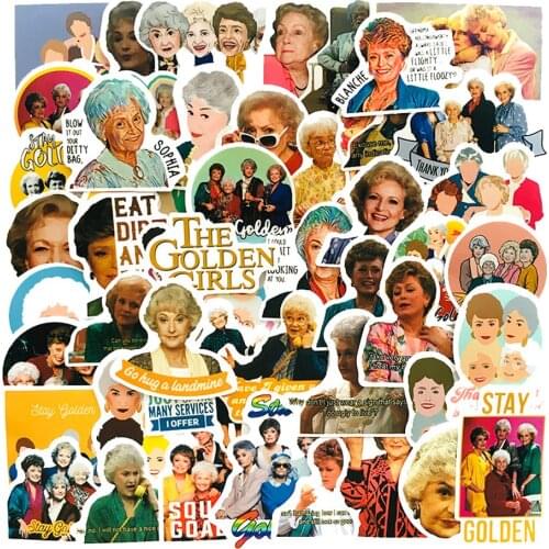 10/50Pcs/set The Golden Girls Stickers For Bicycle Motorcycle Skateboard Laptop Waterproof DIY Decals