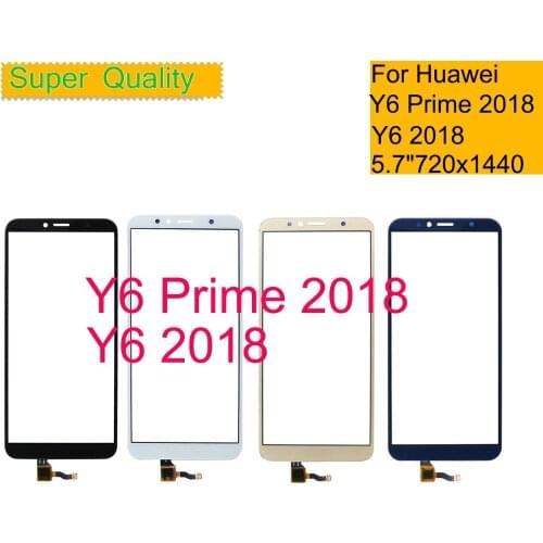 10Pcs/lot Touchscreen For Huawei Y6 PRIME 2018 ATU-L31 Touch Screen Y6 2018 Touch Panel Sensor Digitizer Front Glass Outer Lens