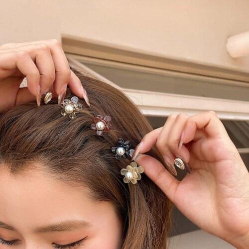 4pcs Mini Cute Fashion Lovely Flower Hairpins Hair Girls Headwear Clip Resin Claw For Women Dress Hair Hair Hair Accessorie E1N2