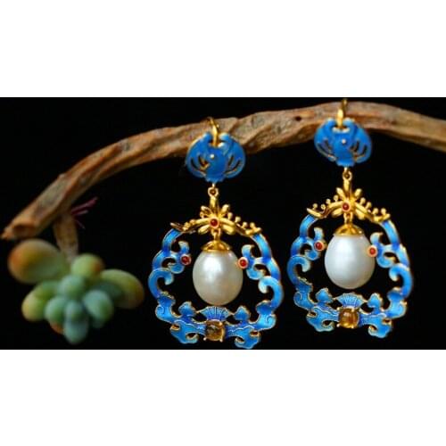 Женские золотые серьги BOCAI China At AliExpress