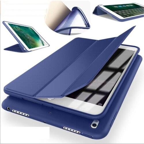 Case for ipad 2017 2018 Cover Case 9.7 " A1822/3 A1893/1954 Sleeve Magnetic Protect Soft Tpu Silicone Case