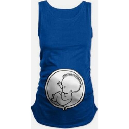 Maternity Sleeveless T-Shirts Pregnant Women Tops Tees Clothes for Summer Maternity Shirt Tops Tees Maternity Clothing Plus Size