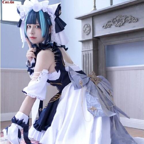Hot Game Azur Lane Cheshire Cosplay Costume Beautiful Gorgeous Formal Dress Activity Party Role Play Clothing High-End S-XL