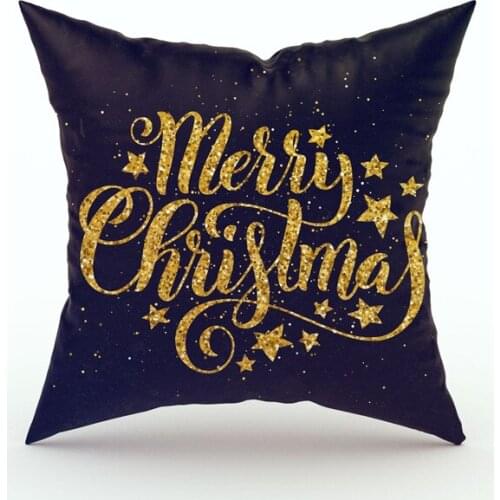 GY0795-2 Christmas Linen Cotton Cushion Case (No filling)Polyester Home Decor Bedroom Decorative Sofa Car Throw Pillows