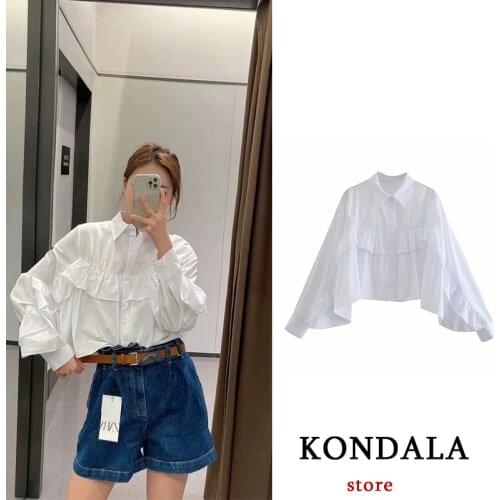 Женские хлопковые футболки KONDALA China At AliExpress