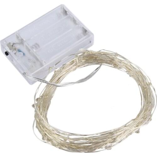 Copper wire lamp, battery box, led modeling light string, festive wedding arrangement, Christmas decoration lights