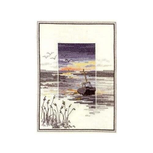 Top Quality Lovely Beautiful Counted Cross Stitch Kit Nostalgic Reminiscent Good Old Days Ship Boat Vessel permin