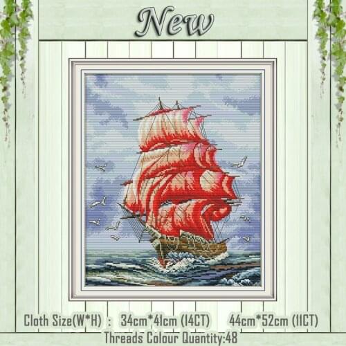 Everything is going smoothly diy painting counted print on the canvas DMC 11CT 14CT kits Cross Stitch embroidery needlework Sets