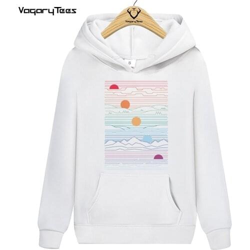 New Korean The Great Thaw Hoodies Sweatshirts Gemestric Graphic Line Retro Pattern Print Harajuku Pullovers Tops