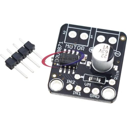 DRV8871 h-bridge DC brush motor driver circuit board for Arduino PWM control 3.6A maximum internal current mosfet module
