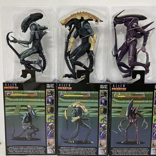 Alien Vs Predator Razor Claws Alien Arachnoid Chrysalis Alien Warrior Action Figure Collectable NECA Toy Doll Gift 18cm