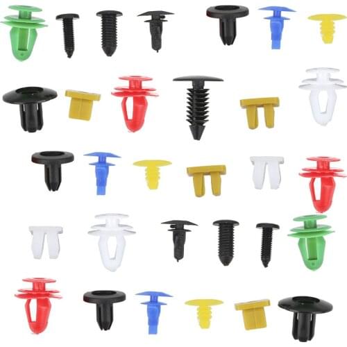 Mixed Auto Fastener Universal Vehicle Car Bumper Clips 100Pcs/50Pcs Retainer Rivet Door Panel Interior Accessories Car-styling