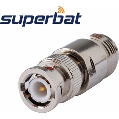 Superbat N-BNC Adapter N Jack to BNC Plug Straight RF Coaxial Connectors