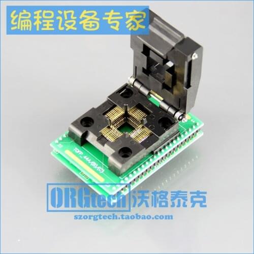 TQFP44 to DIP40/44 Programming Burn-in Socket Adapter IC Test Seat Single Chip Microcomputer Chip Patch Adapter Seat