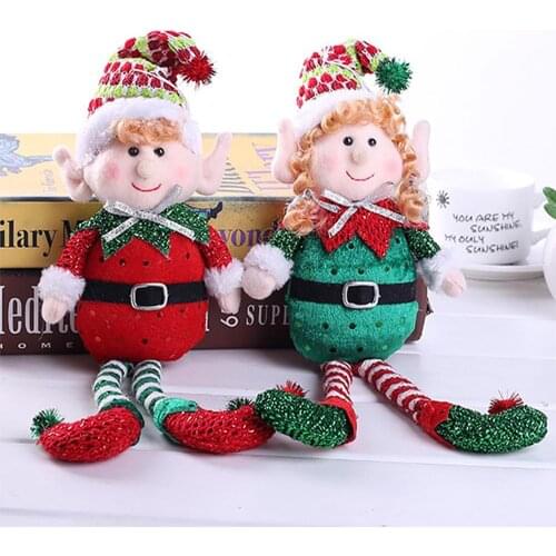 Christmas Tree Decoration Long Legged Elf 33cm Doll Gifts Ornaments Dolls for Home Decor DIY Birthday Party Decor Red Cute Toys