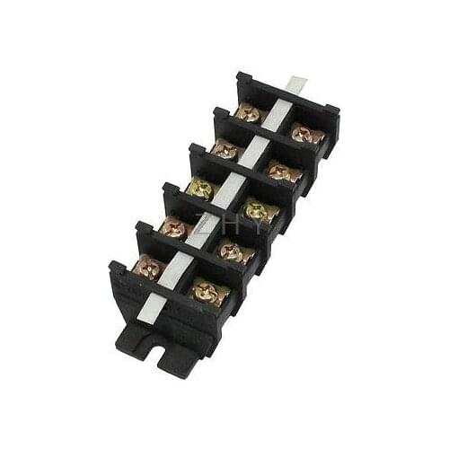 60A 600V 5 Positions Connectors Strips Screw Terminal Blocks
