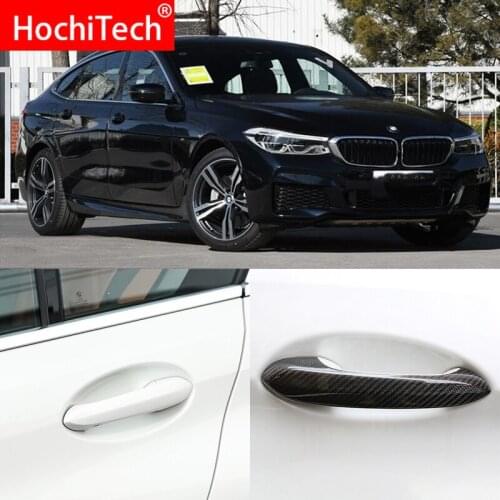 High Quality for BMW 6 series GT 6GT G32 M 2018-2020 Car Accessories Carbon Fiber Auto Door Handle Knob Exterior Trim Covers
